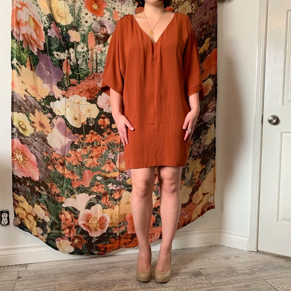 Burnt orange dress